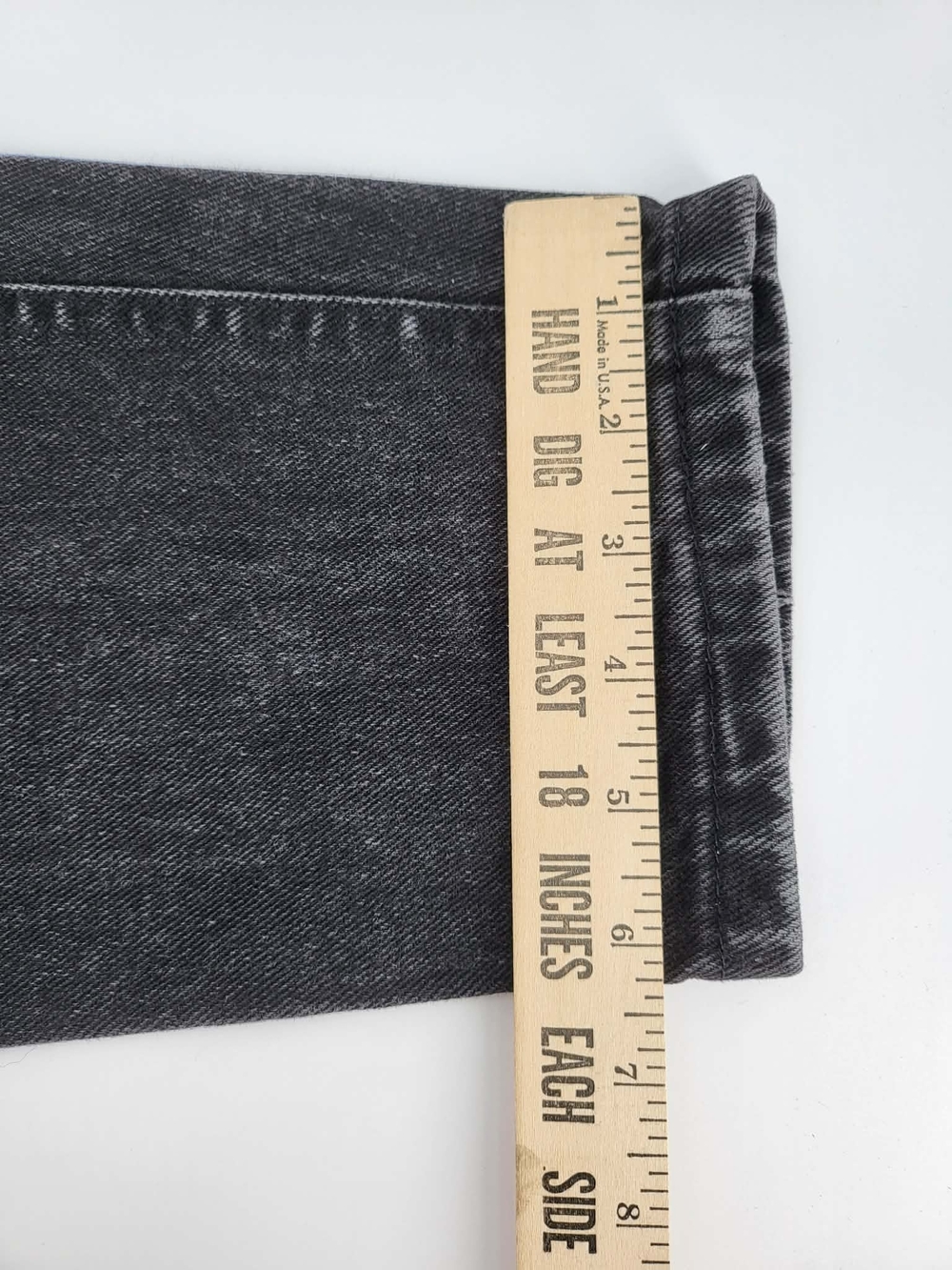 Denim Riders Women’s High Rise Tapered Charcoal Wash Black Jeans 10P Petite - Picture 5 of 8